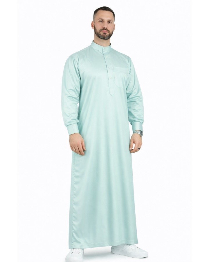 Qamis Saoudien Bordeaux - Satiné Precious