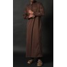 Eminence Long Qamis - Negro con bordado dorado - Qabail