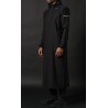 Eminence Long Qamis - Negru cu broderie aurie - Qabail
