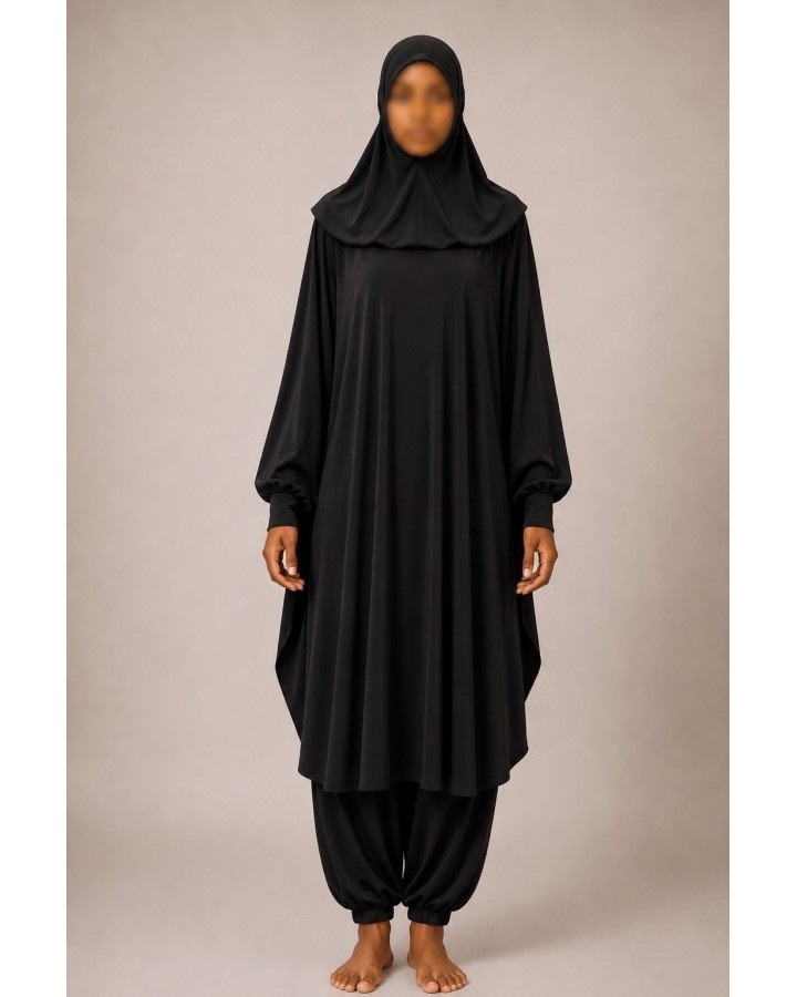 Burkini - jilbab de bain - noir - 2019