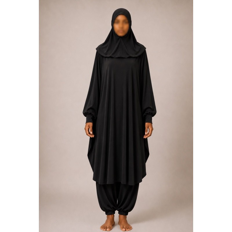 Burkini - jilbab de bain - noir - 2019