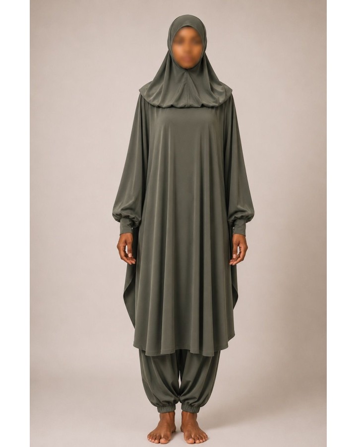 Burkini - zwemjilbab - kaki - 2019
