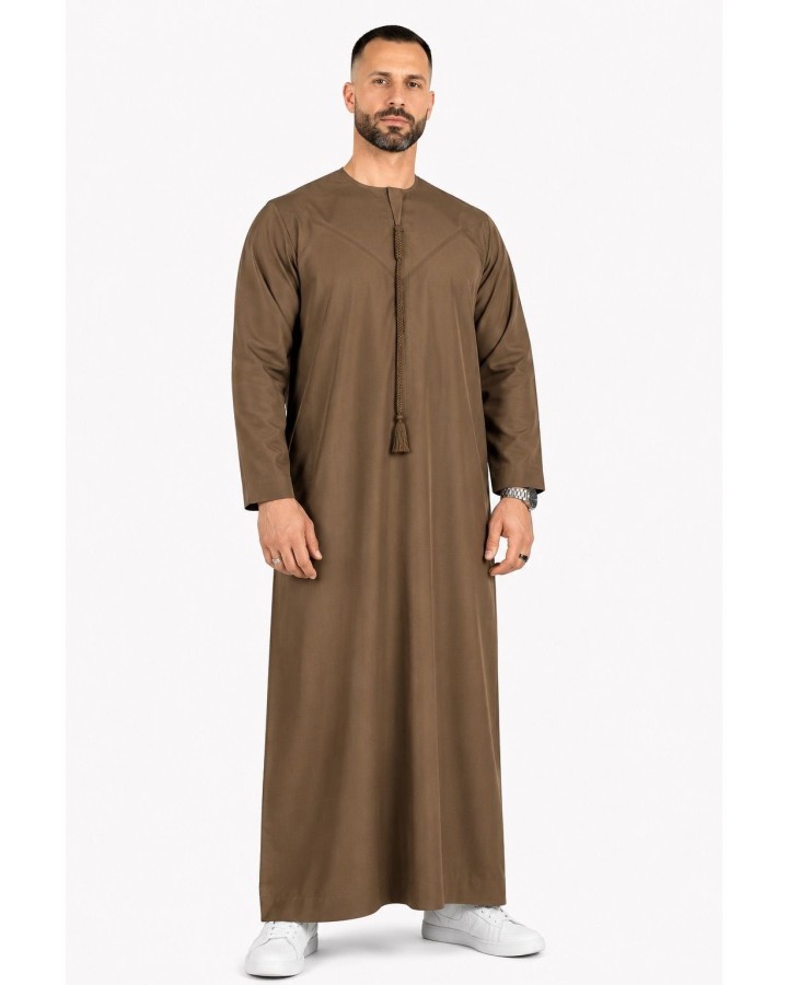Lichtbruine Emirati Qamis - Katoen