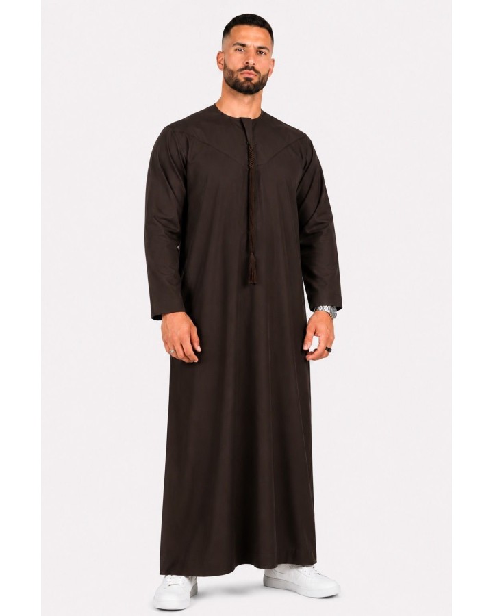 Emirati Qamis Bottle Green - Cotton