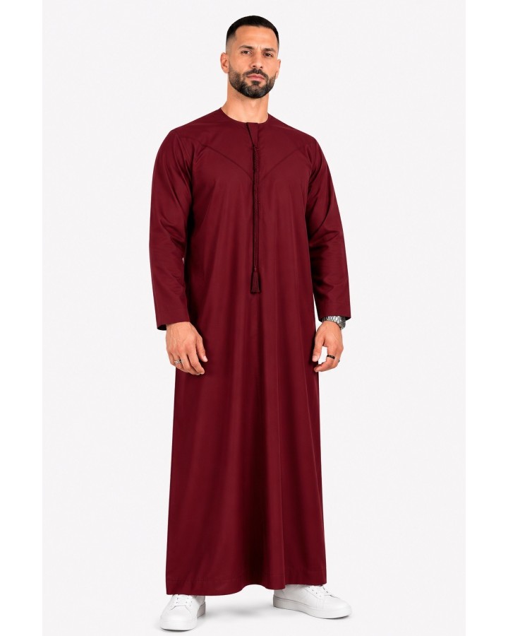 Qamis Emirati Prune - Coton