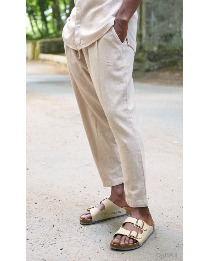 Sarouel Classik léger 9110 - beige - Qabail