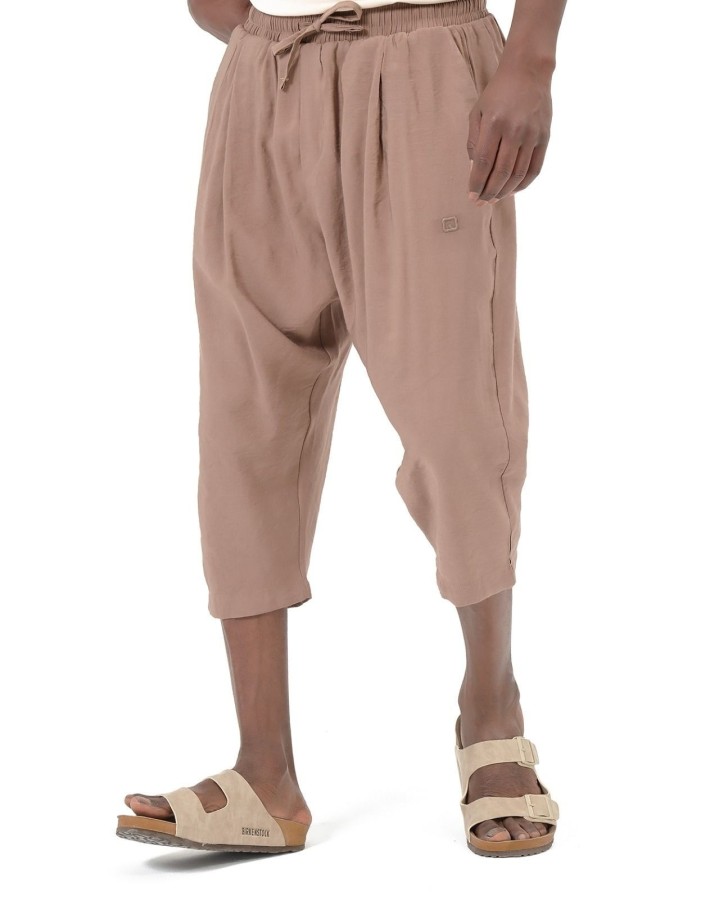 Pantacourt classik tencel QTS1010 - taupe - Qabail