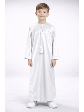 Qamis de criança em cetim...