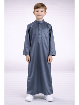 Qamis Satiny Saudi para...