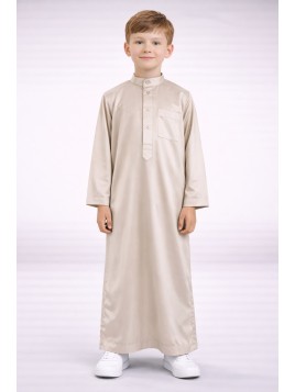 Saudi satin child's Qamis -...