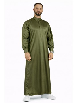 Qamis Saudita Cáqui - Cetim