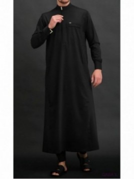 Bey negru lung Qamis 6010 -...