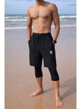 Saroual shorts - svart -...