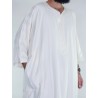 Gandoura marocaine Amir - blanc cassé