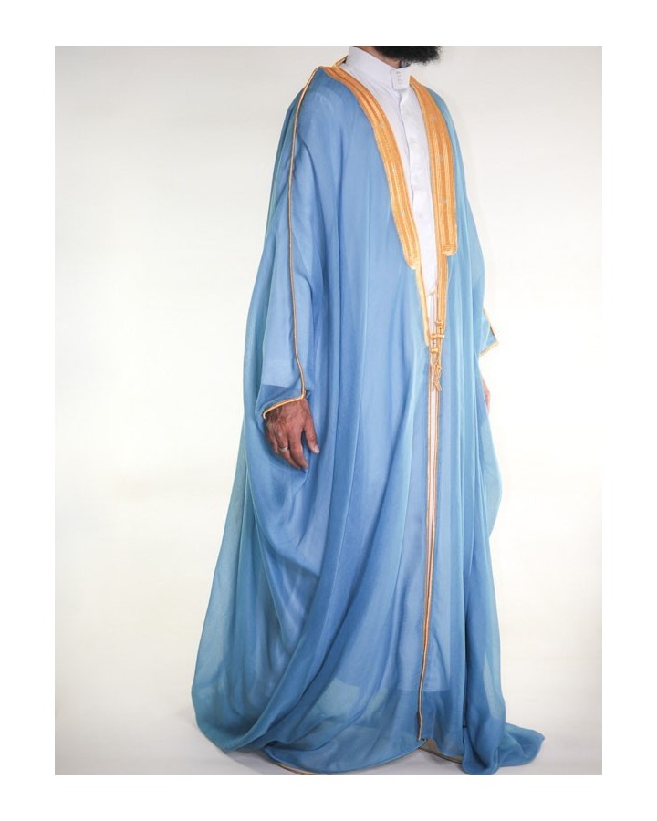 Bisht saoudien bleu