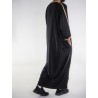 Gandoura marocaine Amir - noir/doré