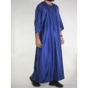 Marokkansk Gandoura Jawhara - Marineblå / Tone-i-tone-broderi