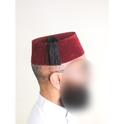 Tarbouche marocain grenat
