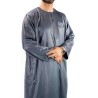 Qamis cinzento escuro Atlas - mangas compridas