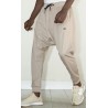 Sarouel Jogging Léger Beige - Qabail