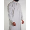 Qamis saoudien en lin - vert d'eau clair