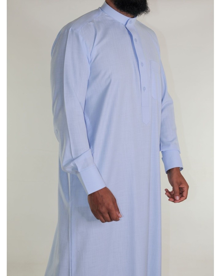 Saudiarabisk linned Qamis - lyseblå