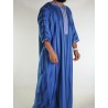 Marokkanische Gandoura Marineblau / Weiße Stickerei
