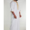 Gandoura marocaine Blanc cassé / Broderie Doré