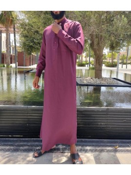 Qamis Saoudien Bordeaux -...