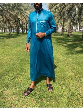 Qamis Eden Blauwgroen -...