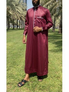 Qamis Eden Bordeaux -...