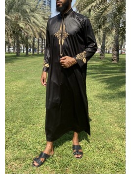 Qamis Aylan Zwart -...