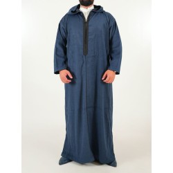 Djellaba Mlifa marroquina - azul