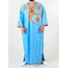 Melhfa - Sahraouia-Tracht - hellblau golden