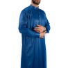 Qamis Saoudien Bleu roi - Satiné Precious