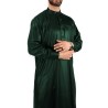 Qamis Saoudien Vert - Satiné Precious