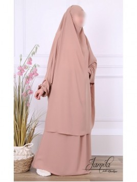 Jilbab 2-delige rok Taupe...