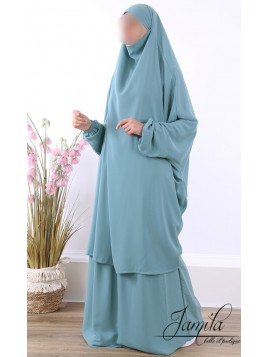 Jilbab falda 2 piezas Verde...
