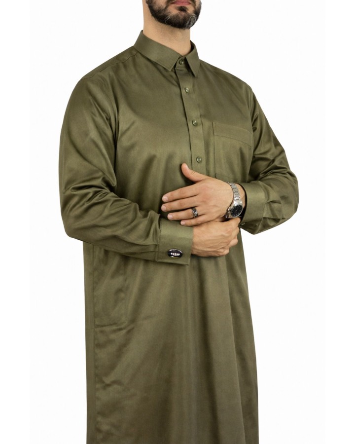 Qamis Qatari kaki
