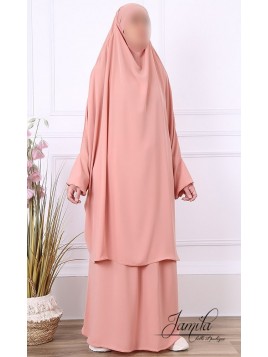 Jilbab 2-delt nederdel Nude...