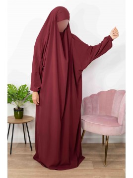 Jilbab 1 bucată - Bordeaux...