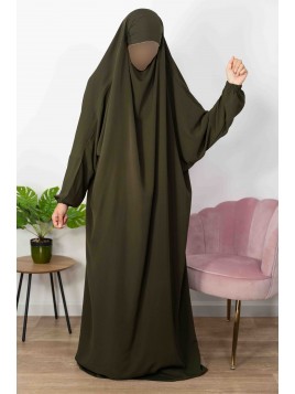 Jilbab 1 Pièce Kaki 52 -...