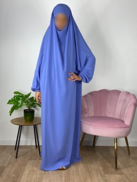 Jilbab 1 bucată Blue Purple...