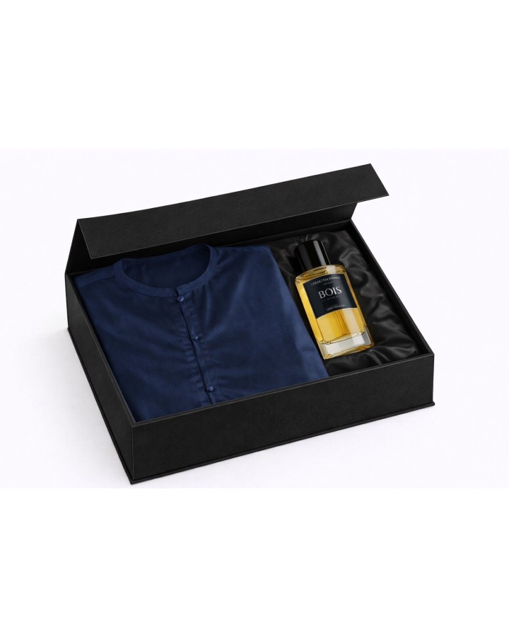 Set Qamis Sultan Schwarz / Gold