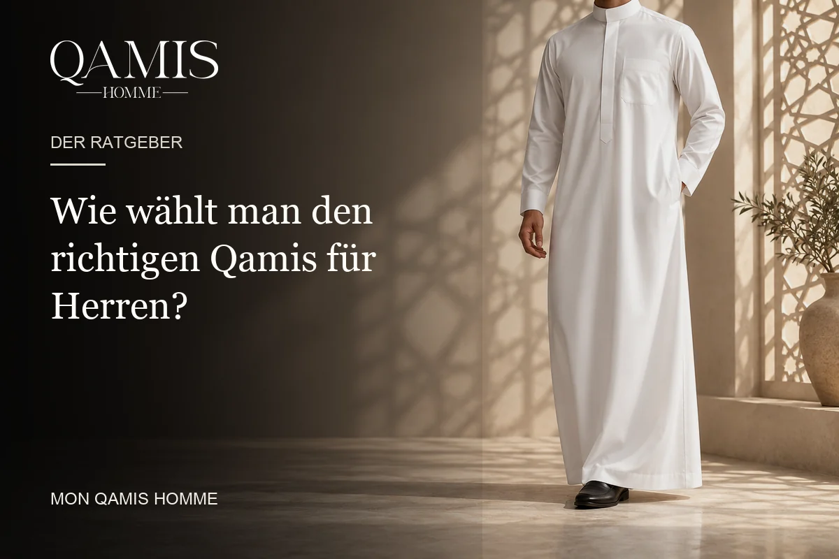 Wie wählt man den richtigen Qamis für Herren? Mon Qamis Homme