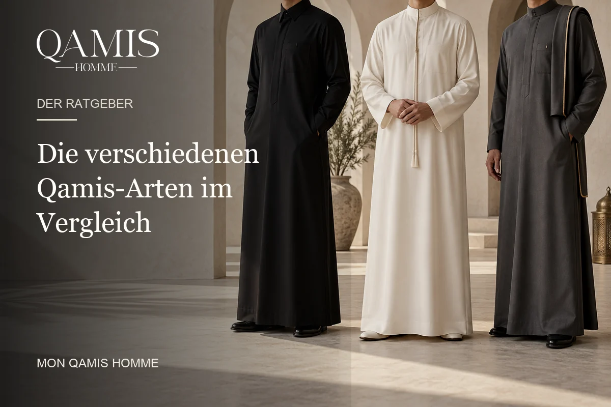 Die verschiedenen Qamis-Arten im Vergleich Mon Qamis Homme