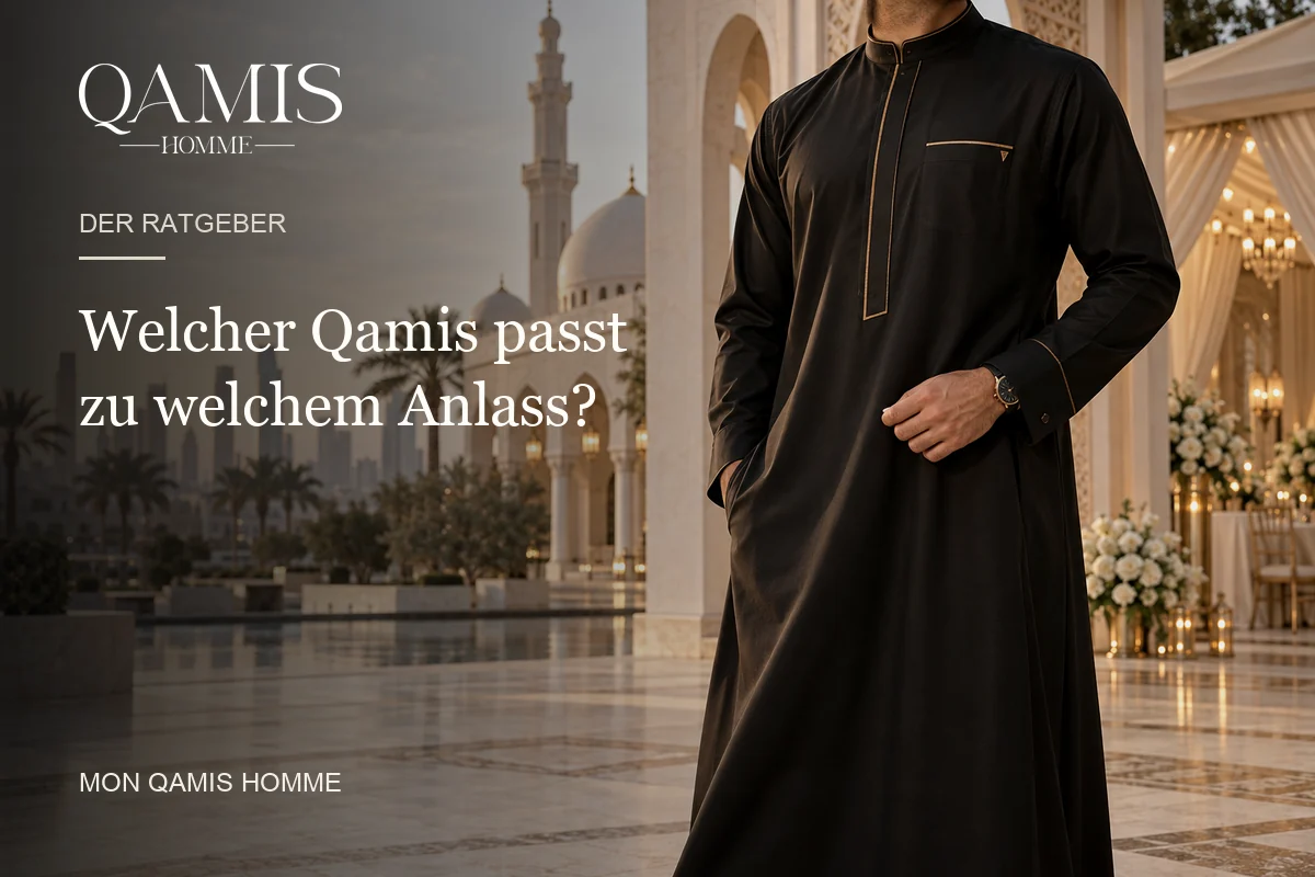Welcher Qamis passt zu welchem Anlass? Mon Qamis Homme